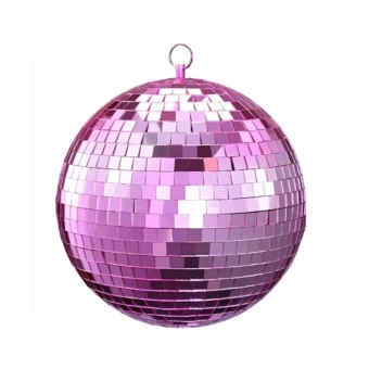 Spiegelende discobal Pink